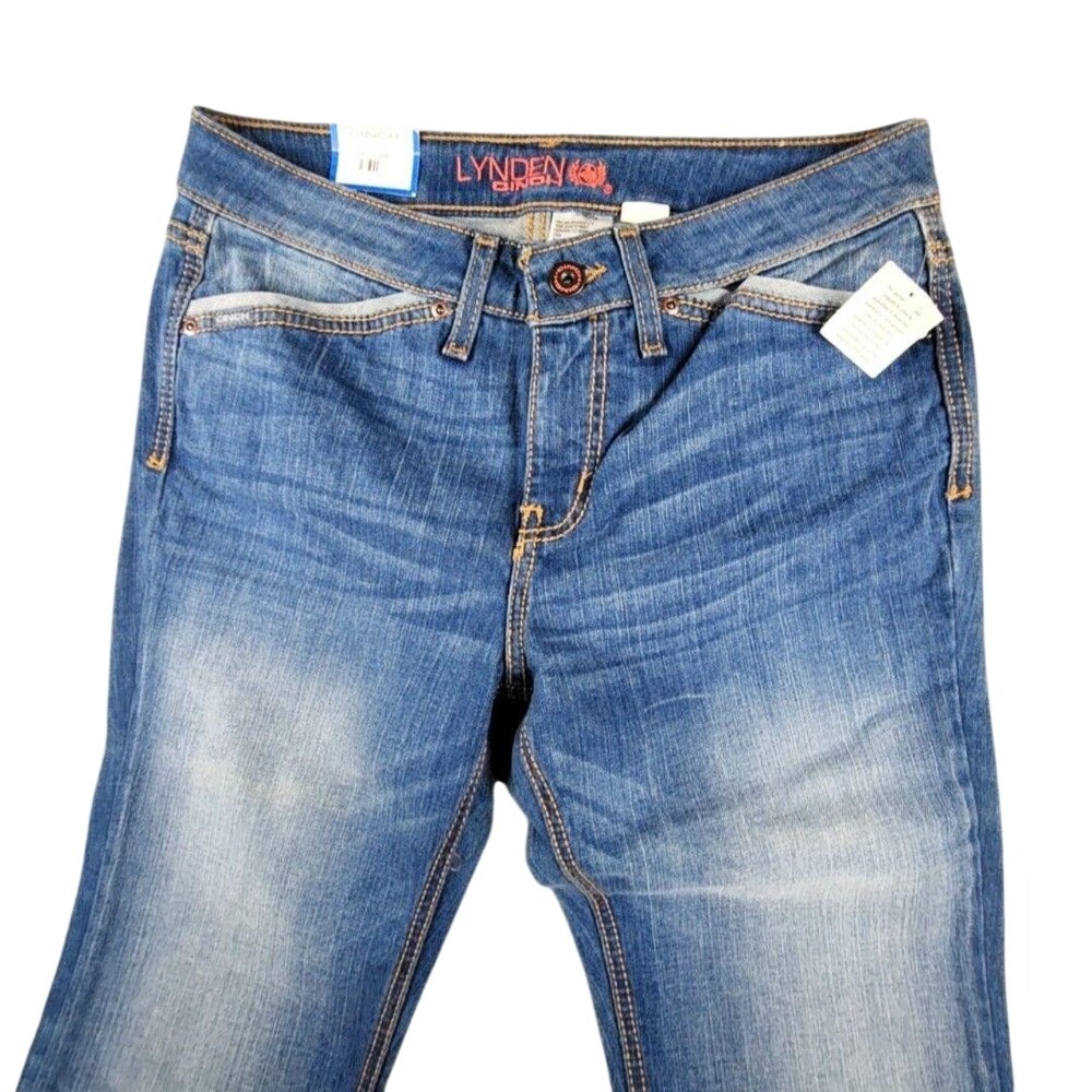 Cinch Lynden Jeans Womens 30/9 Long Blue Mid Rise Slim Bootcut Stretch Denim